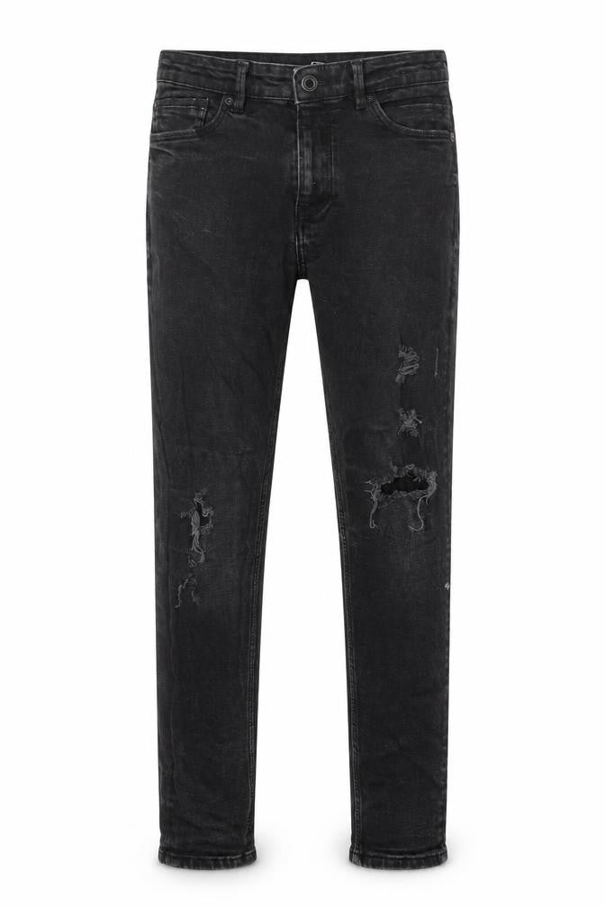 Pull&Bear Mens Black Cotton Skinny Jeans Size 30 in L26 in Regular Zip