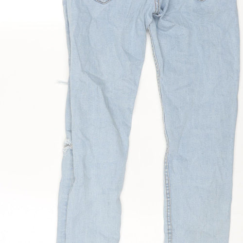 Denim & Co. Mens Blue Cotton Skinny Jeans Size 28 in L30 in Regular Button