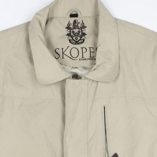 Skopes Mens Beige Gilet Jacket Size 2XL Zip - Pockets