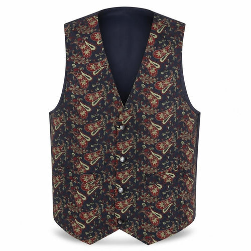 James McLanvey Boys Multicoloured Fair Isle Jacket Waistcoat Size 16 Years Button