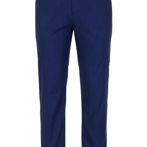 6th Sense Mens Blue Striped Polyester Trousers Size 30 in L31 in Regular Hook & Eye