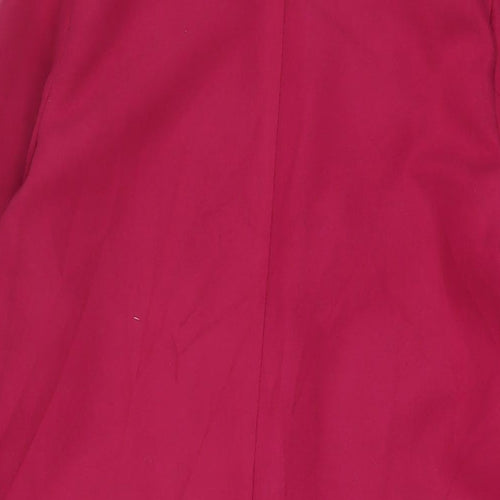 Missguided Womens Pink Overcoat Coat Size 8 - Open