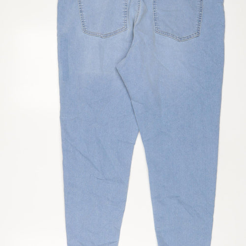 Marks and Spencer Womens Blue Cotton Jegging Jeans Size 20 L25 in Regular