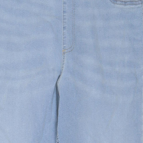 Marks and Spencer Womens Blue Cotton Jegging Jeans Size 20 L25 in Regular