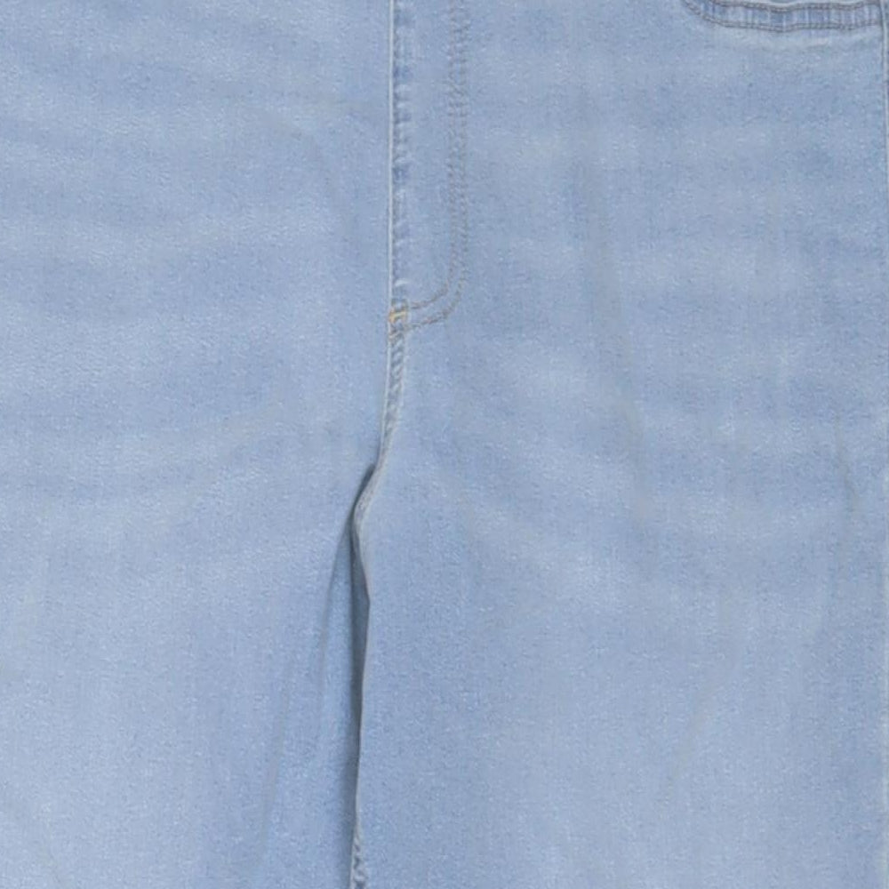 Marks and Spencer Womens Blue Cotton Jegging Jeans Size 20 L25 in Regular