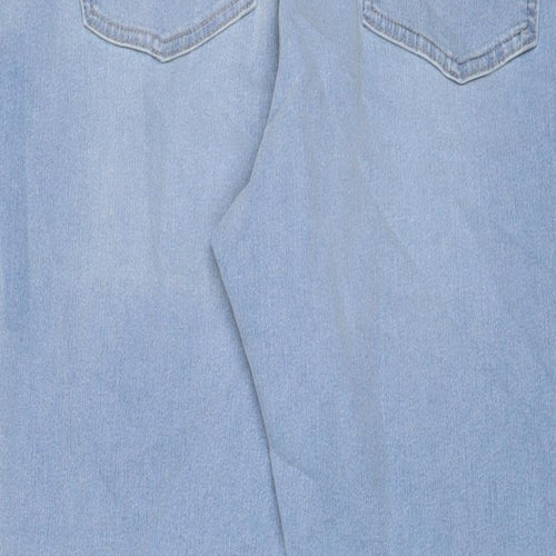 Marks and Spencer Womens Blue Cotton Jegging Jeans Size 20 L25 in Regular