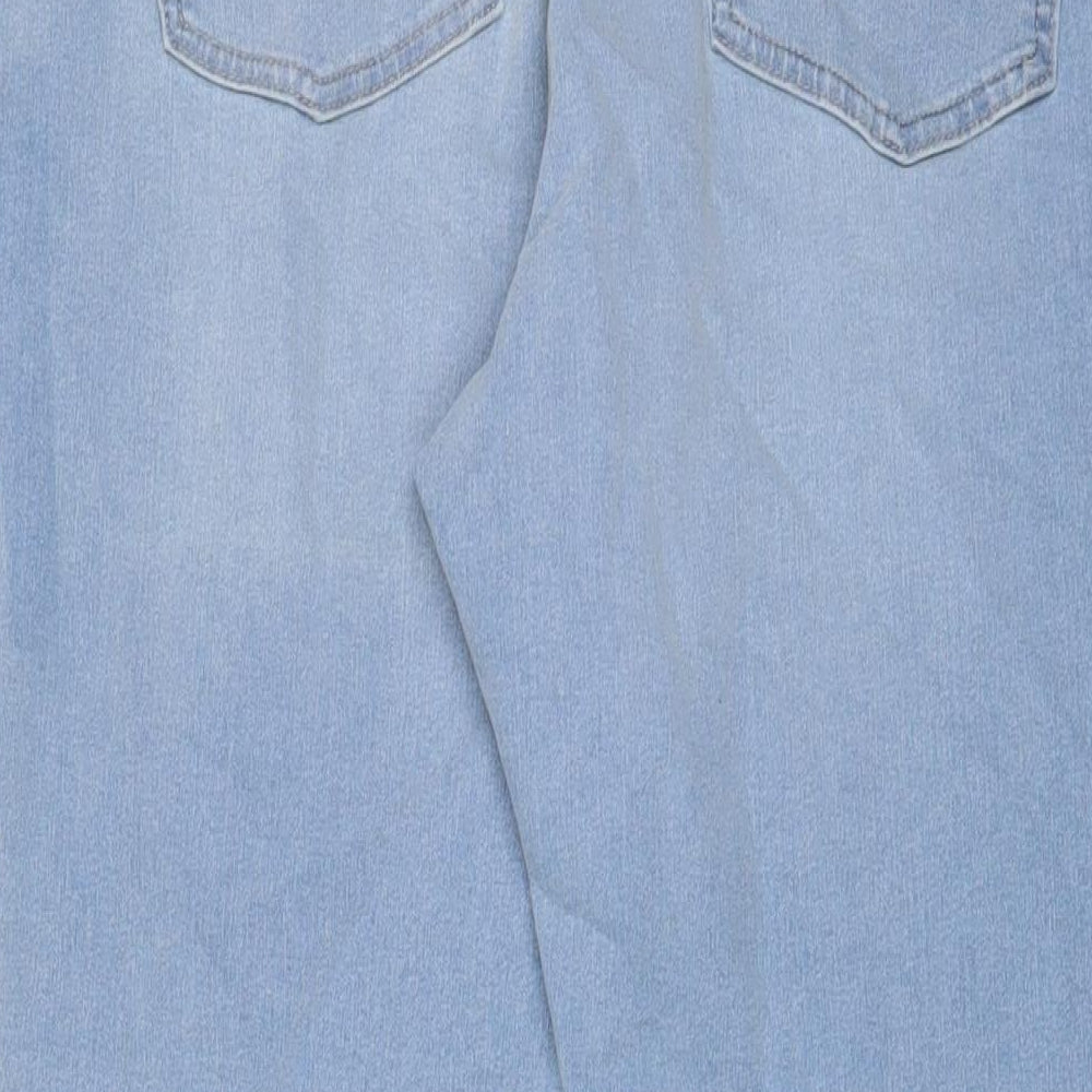 Marks and Spencer Womens Blue Cotton Jegging Jeans Size 20 L25 in Regular