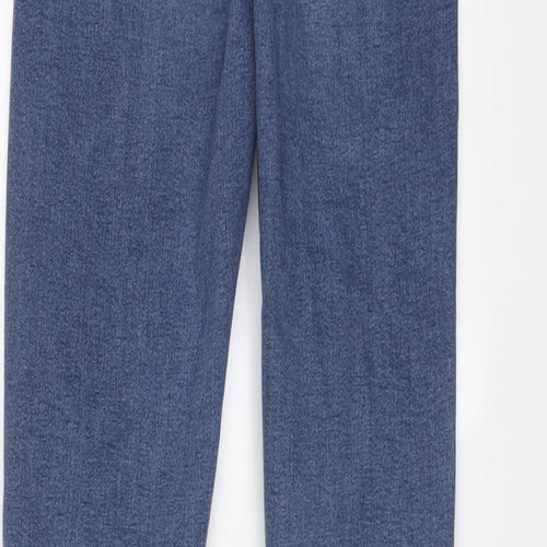 Topshop Womens Blue Cotton Skinny Jeans Size 26 in L34 in Regular Zip