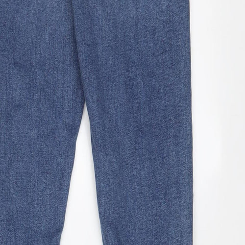 Topshop Womens Blue Cotton Skinny Jeans Size 26 in L34 in Regular Zip