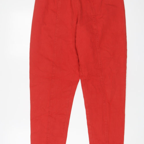 Diane Gilman Womens Red Cotton Jegging Jeans Size L L30 in Regular