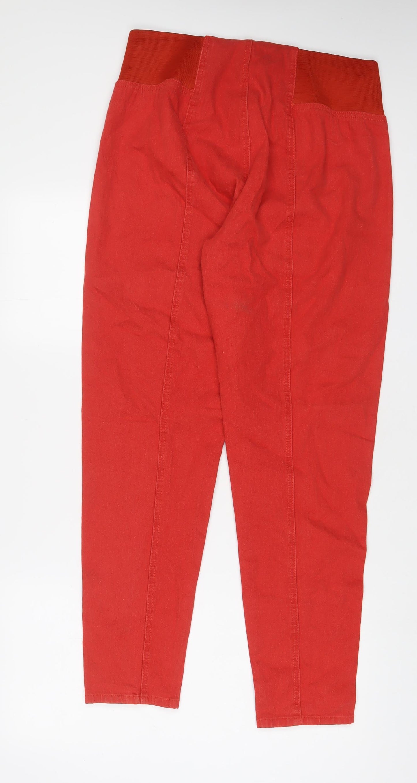 Diane Gilman Womens Red Cotton Jegging Jeans Size L L30 in Regular