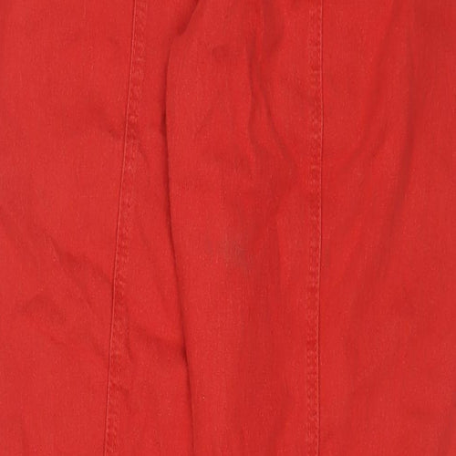 Diane Gilman Womens Red Cotton Jegging Jeans Size L L30 in Regular