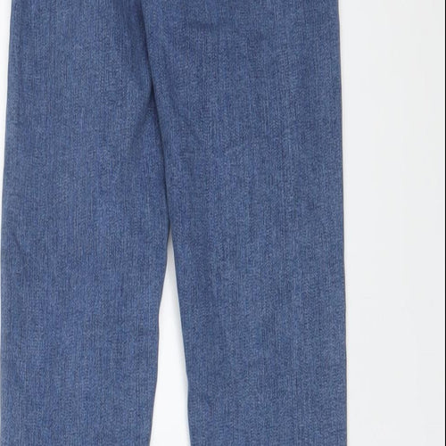Topshop Womens Blue Cotton Skinny Jeans Size 26 in L34 in Regular Zip