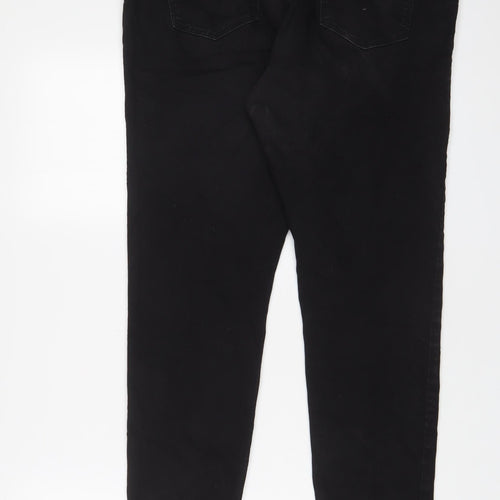 Pep&Co Womens Black Cotton Jegging Jeans Size 18 L29 in Regular