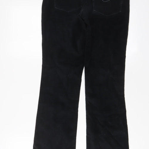 zerotonine Womens Black Cotton Trousers Size 28 in L29 in Regular