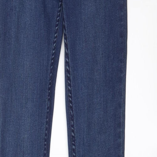 Levi's Girls Blue Cotton Skinny Jeans Size 12 Years L28 in Regular Zip - Adjustable waist