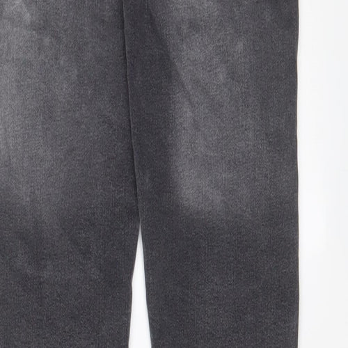 ZEENZO Mens Grey Cotton Skinny Jeans Size 32 in L30 in Regular Zip
