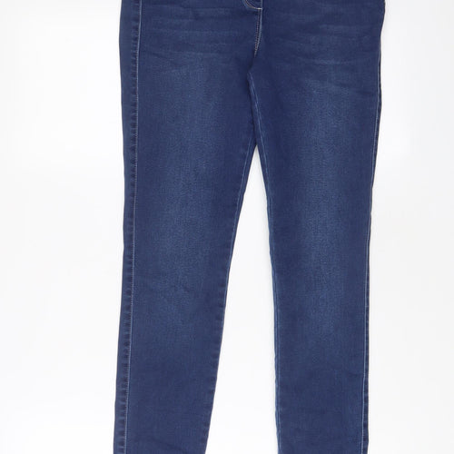 NEXT Womens Blue Cotton Jegging Jeans Size 10 L28 in Regular