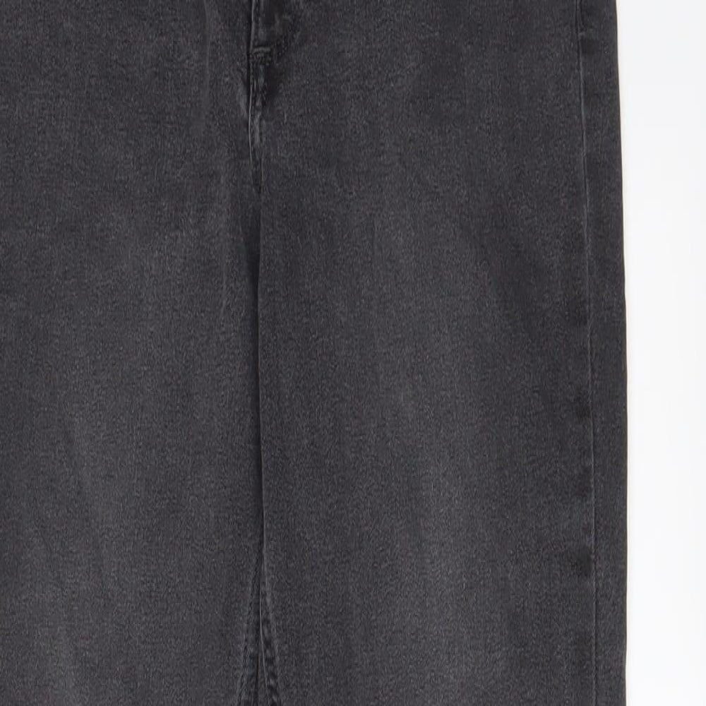 H&M Womens Grey Cotton Skinny Jeans Size 30 in L29 in Regular Zip