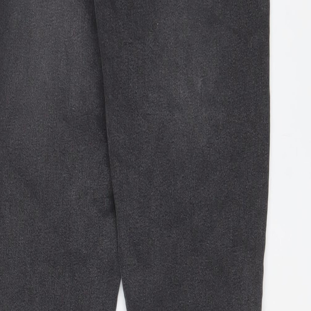 H&M Womens Grey Cotton Skinny Jeans Size 30 in L29 in Regular Zip