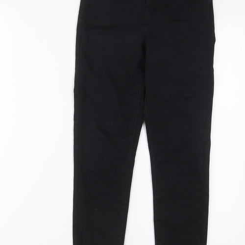 Denim & Co. Womens Black Cotton Skinny Jeans Size 6 L24 in Regular Zip