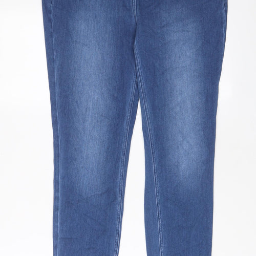 NEXT Womens Blue Cotton Jegging Jeans Size 14 L30 in Regular
