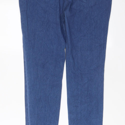 NEXT Womens Blue Cotton Jegging Jeans Size 14 L30 in Regular