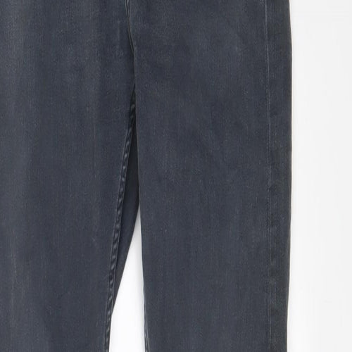 Topshop Womens Grey Cotton Skinny Jeans Size 26 in L32 in Regular Zip