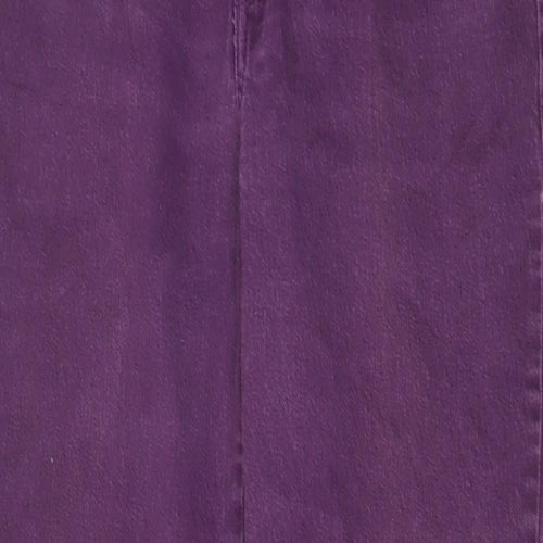 St. John's Bay Womens Purple Cotton Tapered Jeans Size 12 L29 in Regular Zip