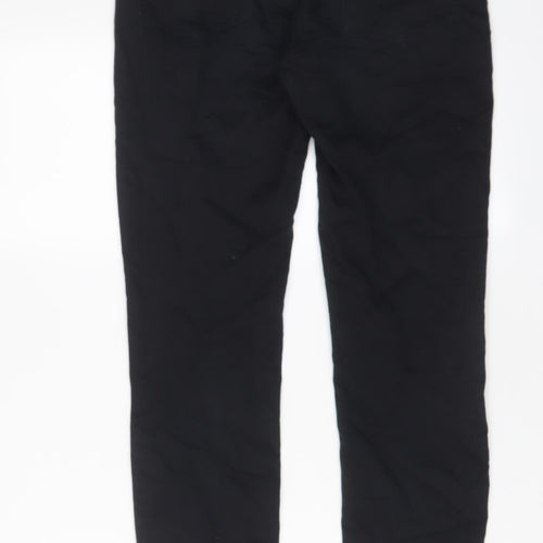 YESYES Womens Black Cotton Skinny Jeans Size 10 L29 in Regular Zip