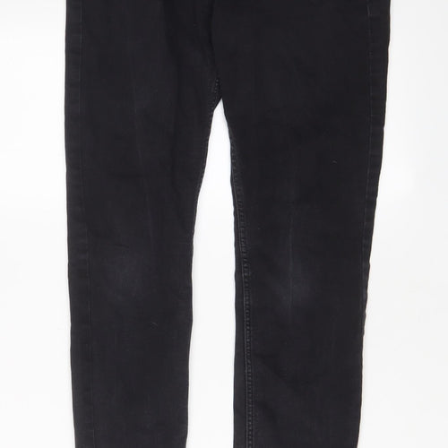 H&M Womens Black Cotton Skinny Jeans Size 26 in L28 in Regular Zip