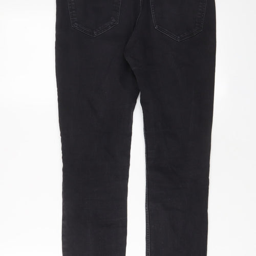 H&M Womens Black Cotton Skinny Jeans Size 26 in L28 in Regular Zip