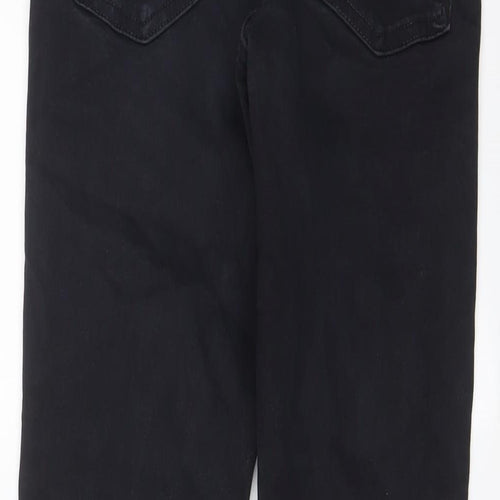 Topshop Womens Black Cotton Skinny Jeans Size 28 in L32 in Regular Zip