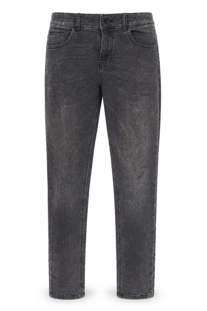 Marks and Spencer Girls Grey Cotton Skinny Jeans Size 12-13 Years L27 in Regular Zip