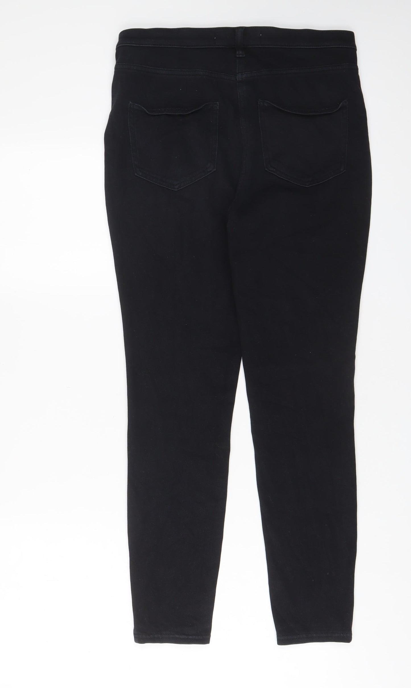 NEXT Womens Black Cotton Jegging Jeans Size 12 L27 in Regular