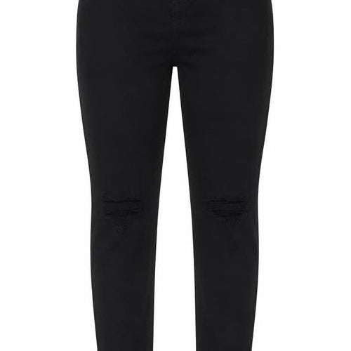 Topshop Womens Black Cotton Skinny Jeans Size 30 in L32 in Regular Zip