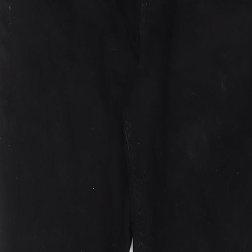 H&M Mens Black Cotton Straight Jeans Size 33 in L32 in Slim Zip