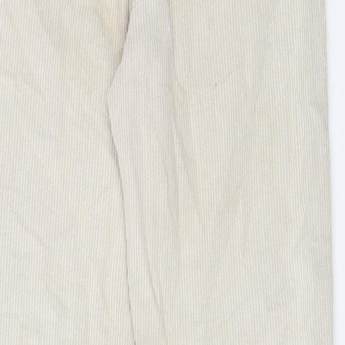 BDG Womens Beige Cotton Trousers Size 29 in L32 in Regular Zip
