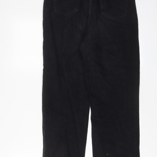 DressYou Womens Black Cotton Straight Jeans Size S L26 in Regular Zip
