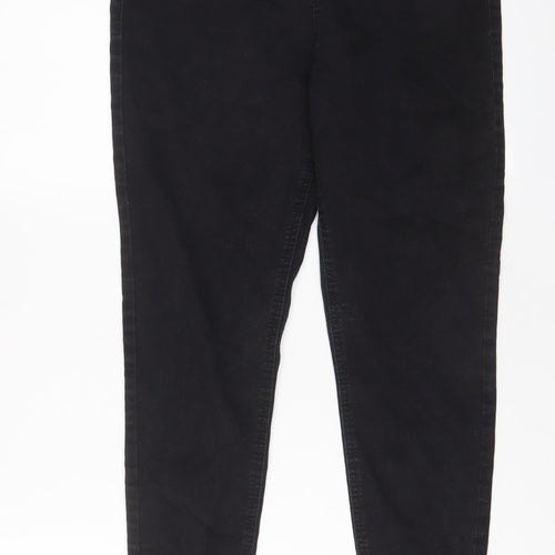 Marks and Spencer Womens Black Cotton Jegging Jeans Size 14 L25 in Regular