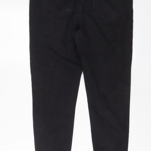 Marks and Spencer Womens Black Cotton Jegging Jeans Size 14 L25 in Regular