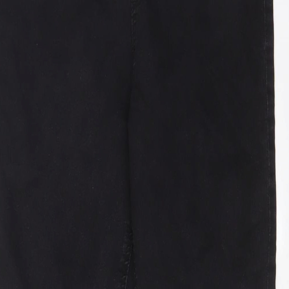 Marks and Spencer Womens Black Cotton Jegging Jeans Size 14 L25 in Regular