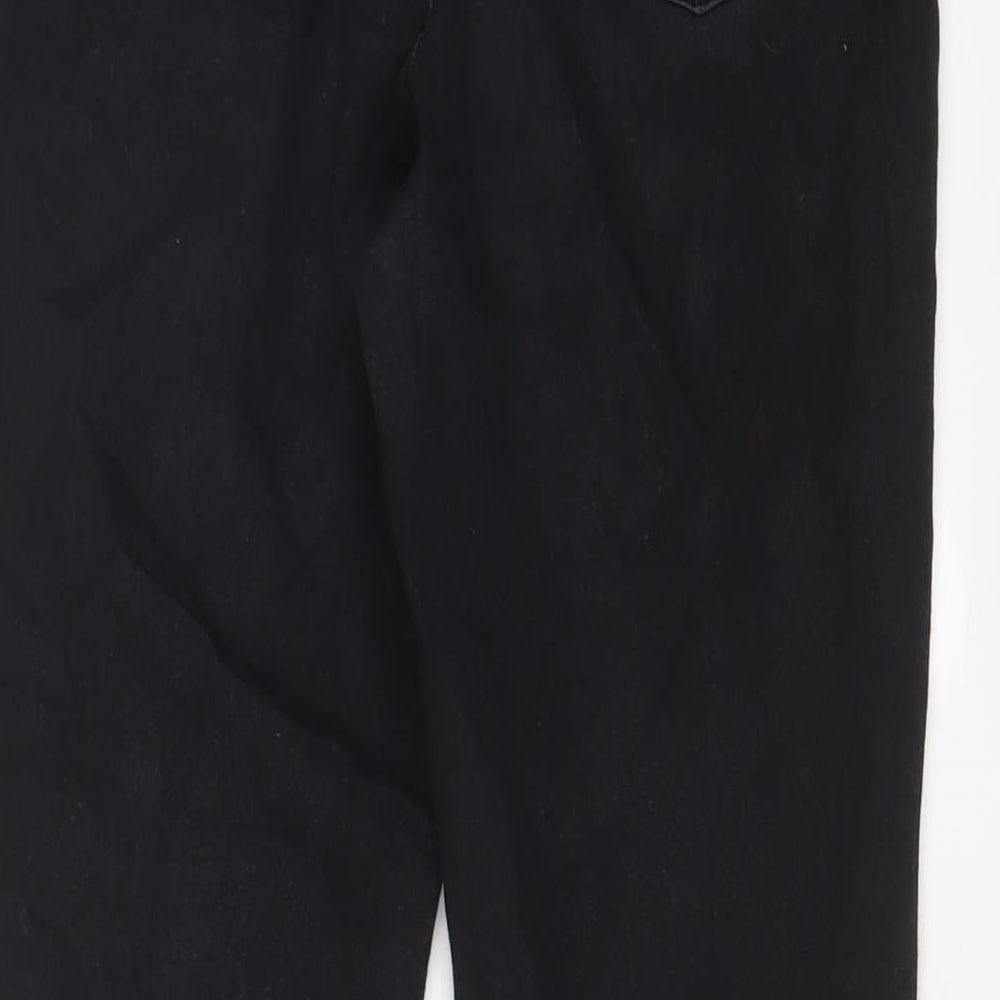 Marks and Spencer Womens Black Cotton Jegging Jeans Size 14 L25 in Regular