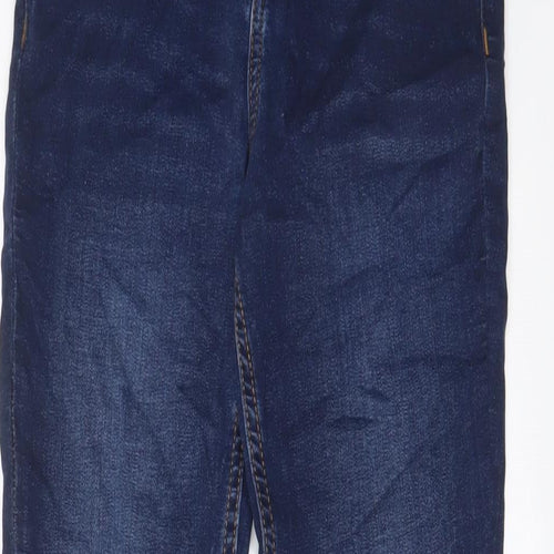 Fat Face Boys Blue Cotton Straight Jeans Size 11 Years L26 in Regular Drawstring