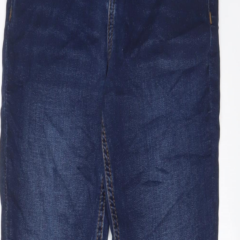 Fat Face Boys Blue Cotton Straight Jeans Size 11 Years L26 in Regular Drawstring