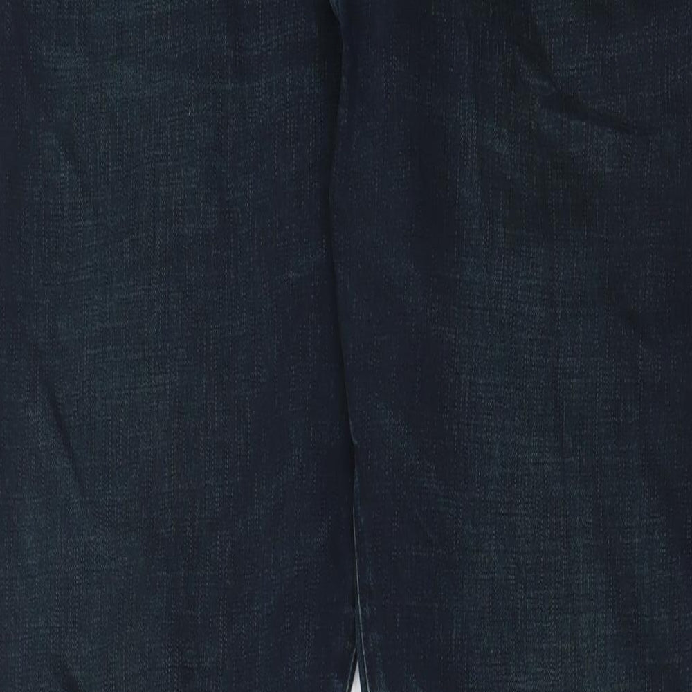 Paul Smith Mens Blue Cotton Straight Jeans Size 34 in L31 in Regular Zip