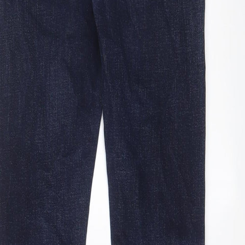 H&M Mens Blue Cotton Straight Jeans Size 28 in L32 in Slim Zip