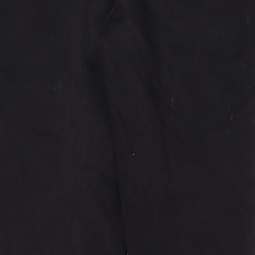 Matalan Womens Black Cotton Straight Jeans Size 16 L30 in Regular Zip