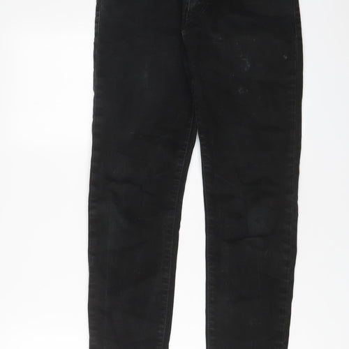 Levi's Mens Black Cotton Straight Jeans Size 28 in L30 in Regular Zip