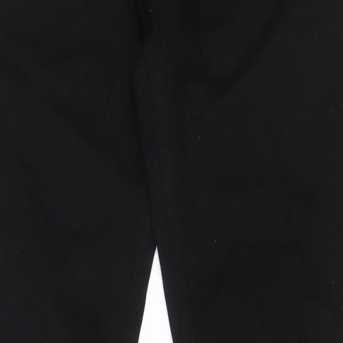 Easy Mens Black Cotton Skinny Jeans Size 32 in L32 in Regular Zip